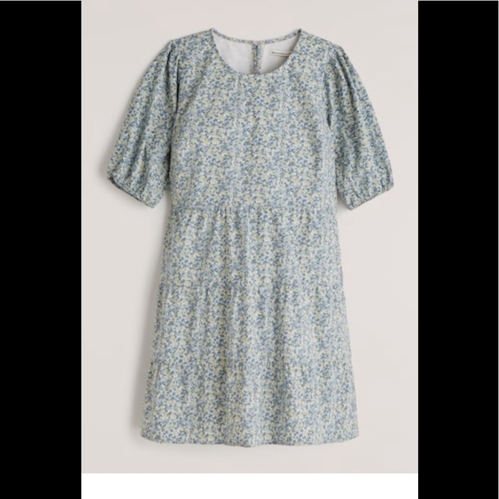 High-Neck Trapeze Mini Dress